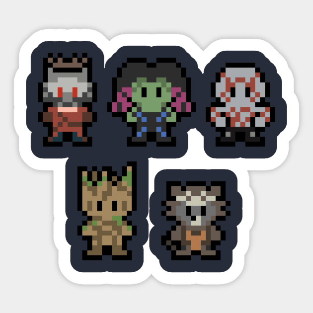 The Adorable Guardians of the Galaxy Sticker by ImpishMATT